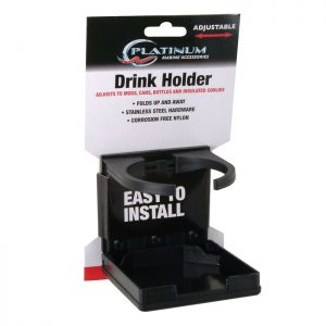 MARINE FOLDING DRINK HOLDER BLACK