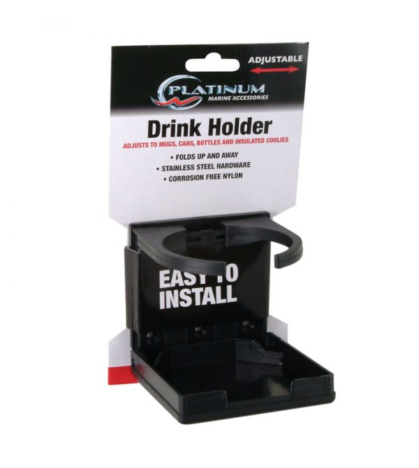 MARINE FOLDING DRINK HOLDER BLACK