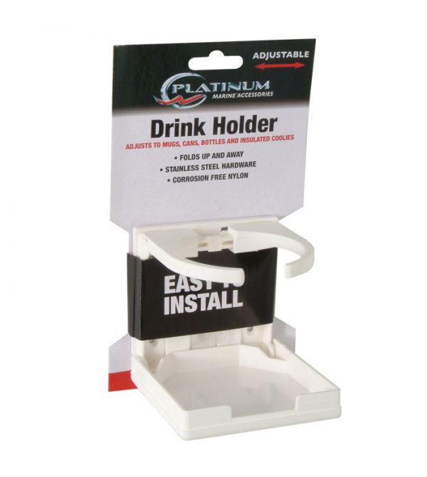 MARINE FOLDING DRINK HOLDER WHITE