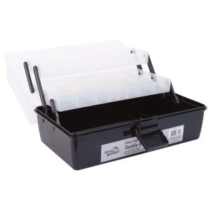TACKLE BOX - CLEAR LID - 2 TRAY