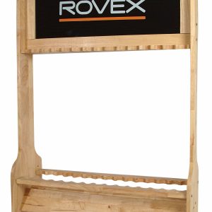 ROD DISPLAY STAND WITH SIGN