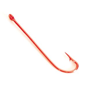 HOOK - CHEMICALLY SHARPENED LONG SHANK - RED FINISH